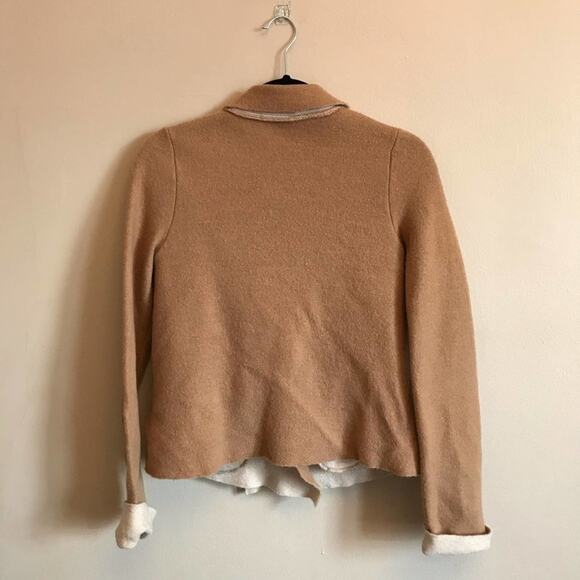 Anthropologie S blazer wool business casual work preppy light academia classic - Picture 4 of 11